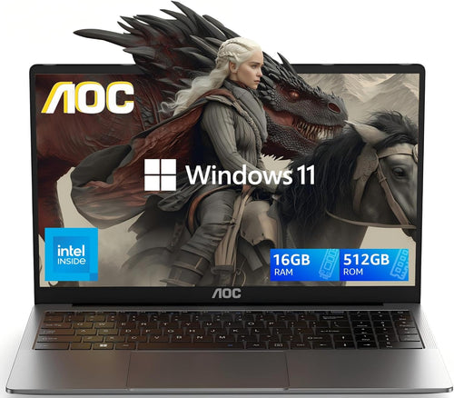 2025 AX15 Laptop Computer, 15.6-inch FHD Screen, Work Laptops with N97 Processor(Up to 3.6GHz) 16GB RAM, 512GB SSD, Windows 11 Laptop Computer, Light&Thin, Metal Shell, Webcam, Type-C, USB3.2